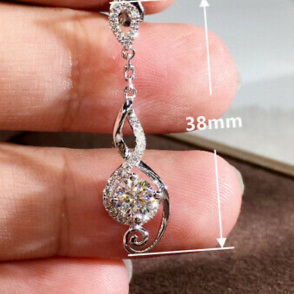 New 925 Sterling Silver Beautiful ๐ผ Earrings - Picture 4 of 6